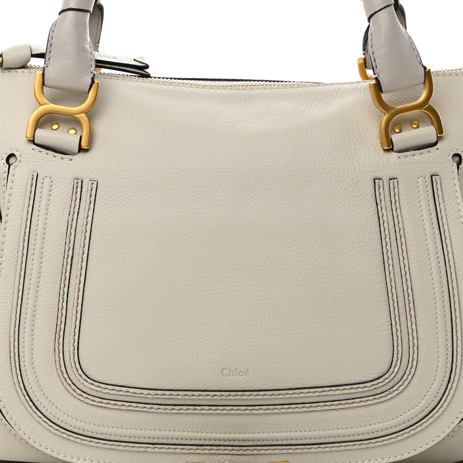 Chloe Calfskin Large Marcie Satchel Dove 8 of 15