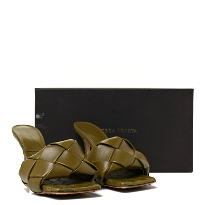 Bottega Veneta Nappa Maxi Intrecciato Lido 90mm Mule Sandals 37 Fudge 15 of 15
