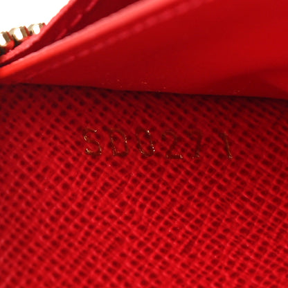 Louis Vuitton Damier Ebene Clemence Wallet Cherry 7 of 7