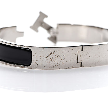 Hermes Enamel Narrow Clic Clac H Bracelet PM Black 5 of 6