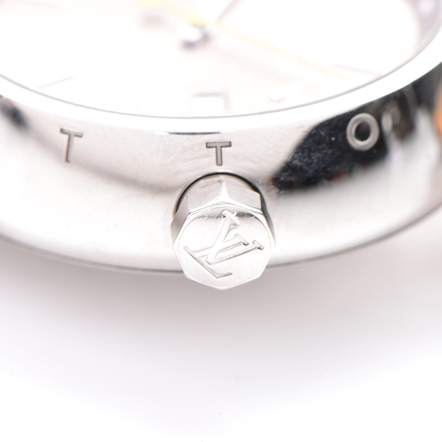 Stainless Steel Vachetta 39mm Tambour Quartz Watch Champagne