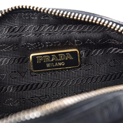 Prada Saffiano Lux Mini Top Handle Crossbody Bag Black 6 of 10