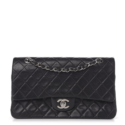 Chanel Lambskin Quilted Medium Double Flap Black 1 of 10