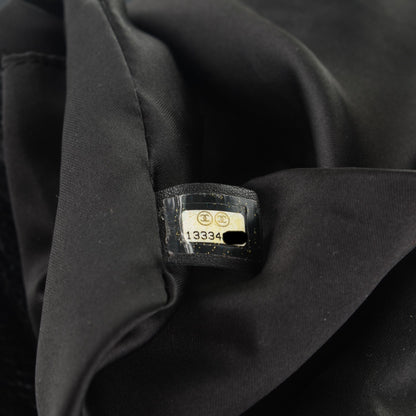 Chanel Glazed Calfskin Stitched XL On The Road Flap Black 7 of 7