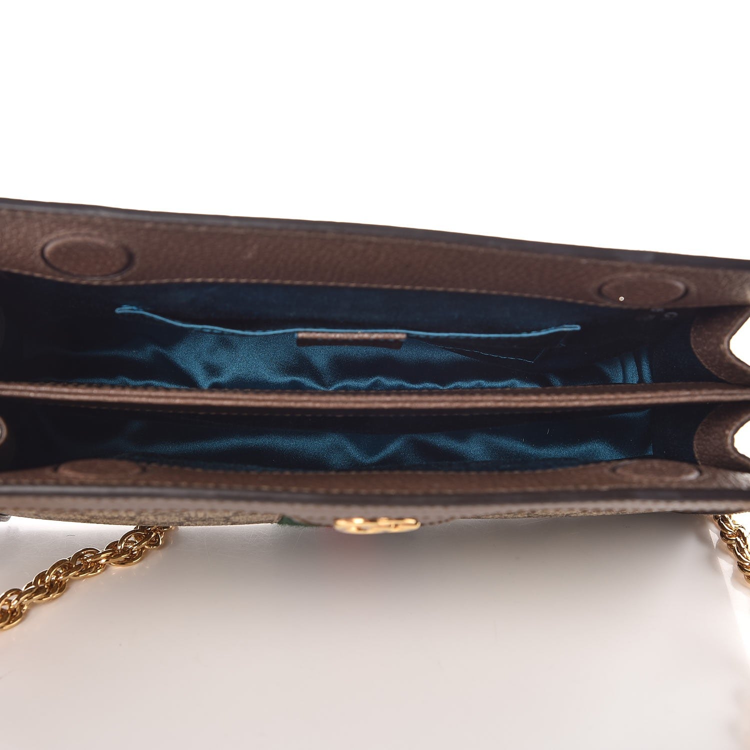 Gucci GG Supreme Monogram Web Small Ophidia Chain Shoulder Bag Brown 5 of 11