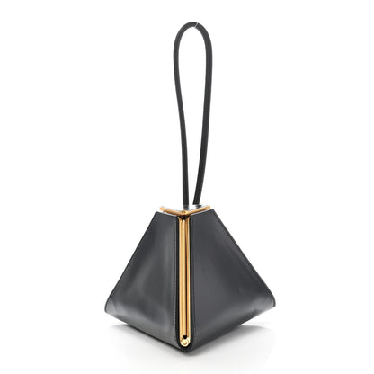 Bottega Veneta Calfskin Pyramid Bag Black 1 of 11