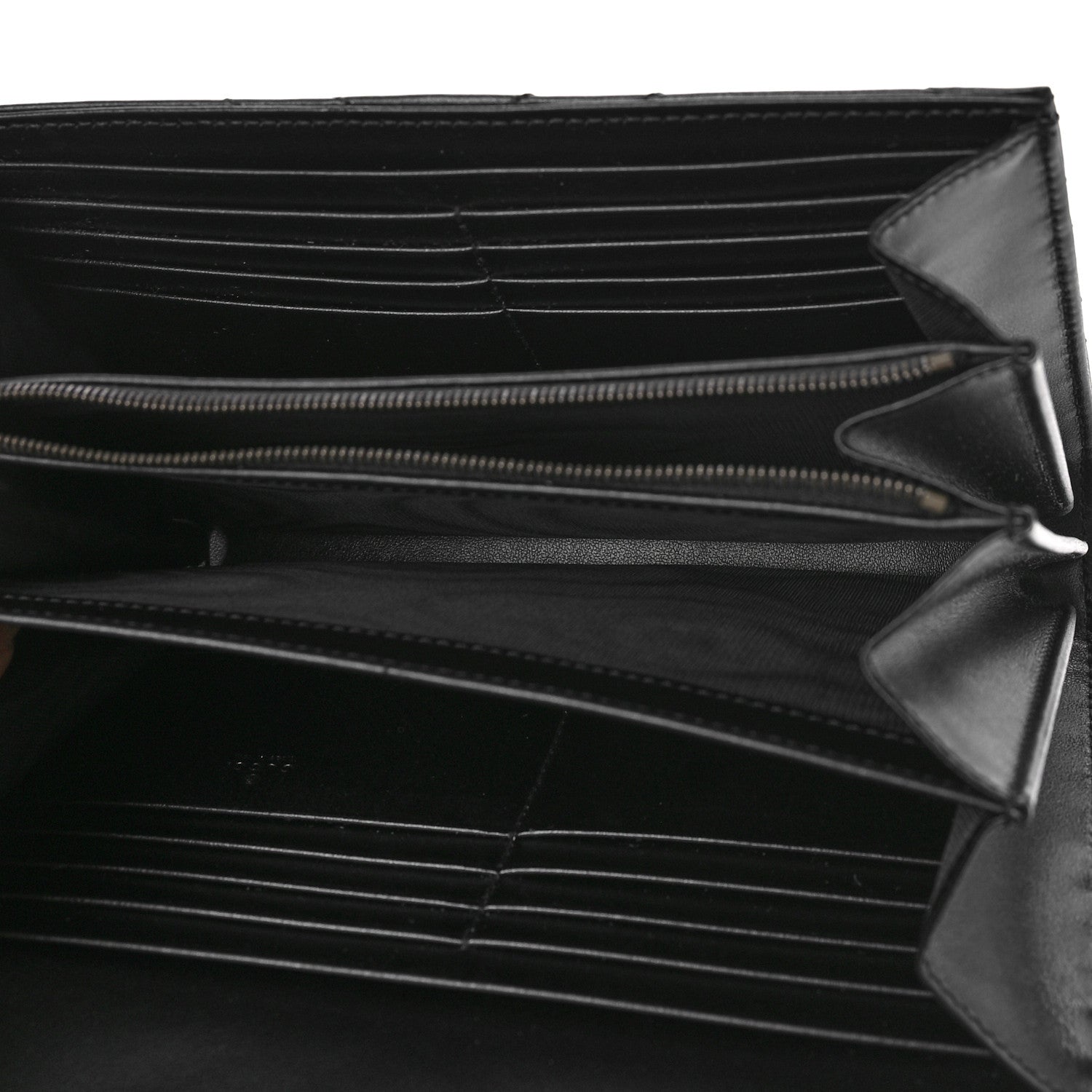 Gucci Calfskin Matelasse GG Marmont Chain Wallet Black 5 of 9