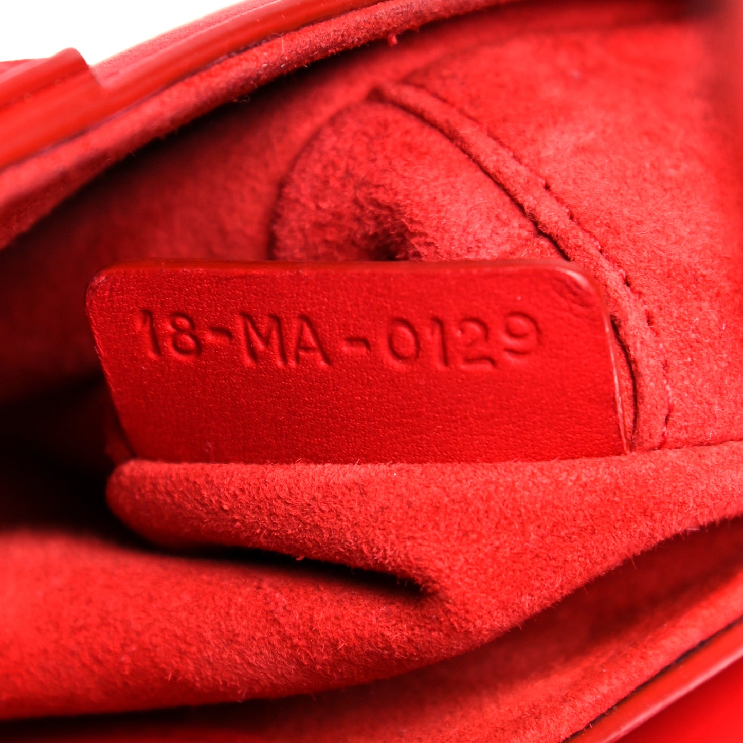 Ultra Matte Calfskin Mini Saddle Bag Red
