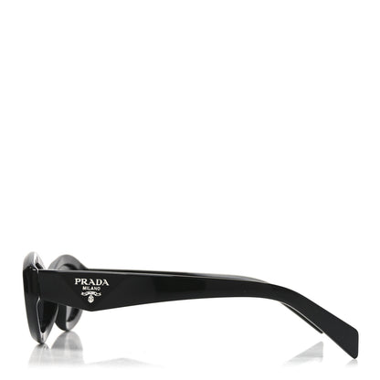 Prada Acetate Oval Sunglasses SPR 26Z Black 3 of 7