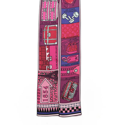 Louis Vuitton Silk Jeu De Louis BB Bandeau Magenta 2 of 3