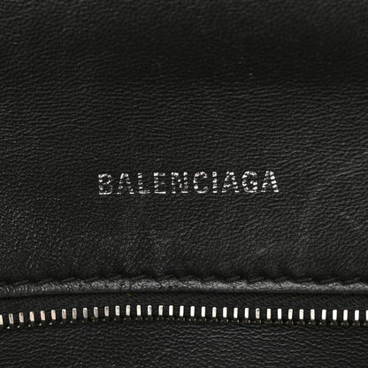 Balenciaga Grained Calfskin Small Hourglass Top Handle Bag Black 6 of 13