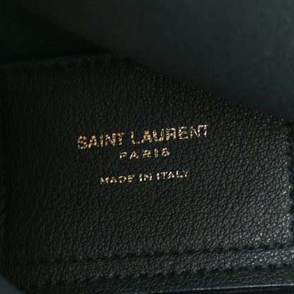 Saint Laurent Calfskin Toy Shopping Tote Dark Green 6 of 10