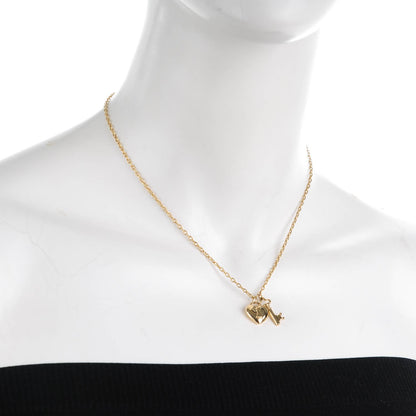 Tiffany 18K Yellow Gold Heart Lock Pendant Necklace 2 of 5