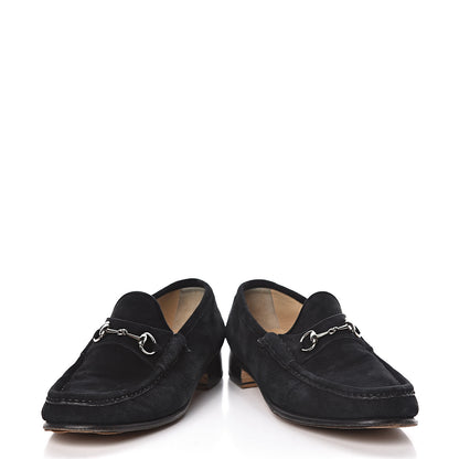 Gucci Suede Horsebit Womens Loafers 39.5 Black 6 of 19