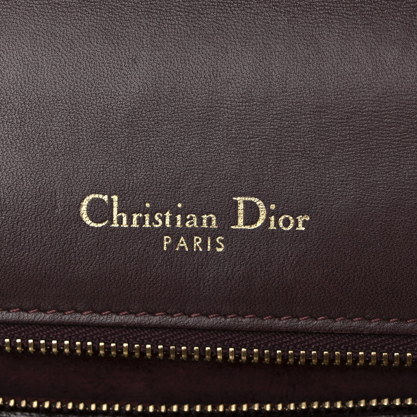 Lambskin Studded Medium Diorama Flap Bag Burgundy
