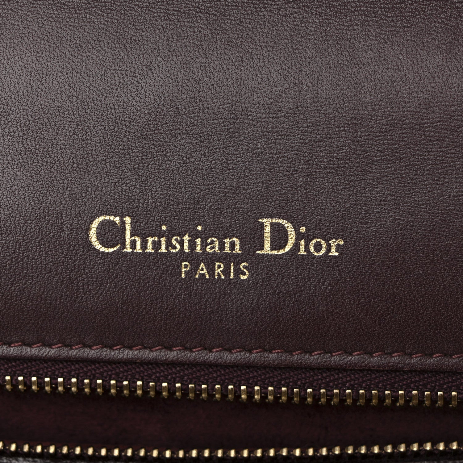 Christian Dior Lambskin Studded Medium Diorama Flap Bag Burgundy 10 of 23