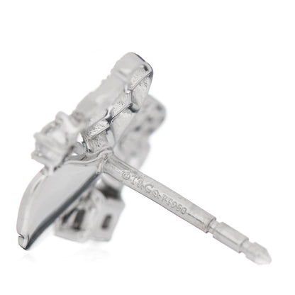 Tiffany Platinum Diamond Paper Flowers Cluster Earrings 4 of 4