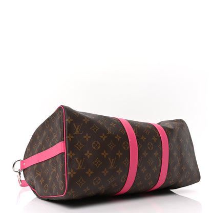 Louis Vuitton Monogram Keepall Bandouliere 45 Pondichery Pink 4 of 10