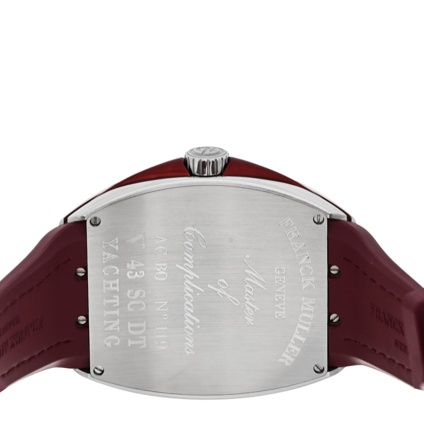 Stainless Steel Alligator 43mm Vanguard Yachting Automatic Watch Burgundy V43SCDT