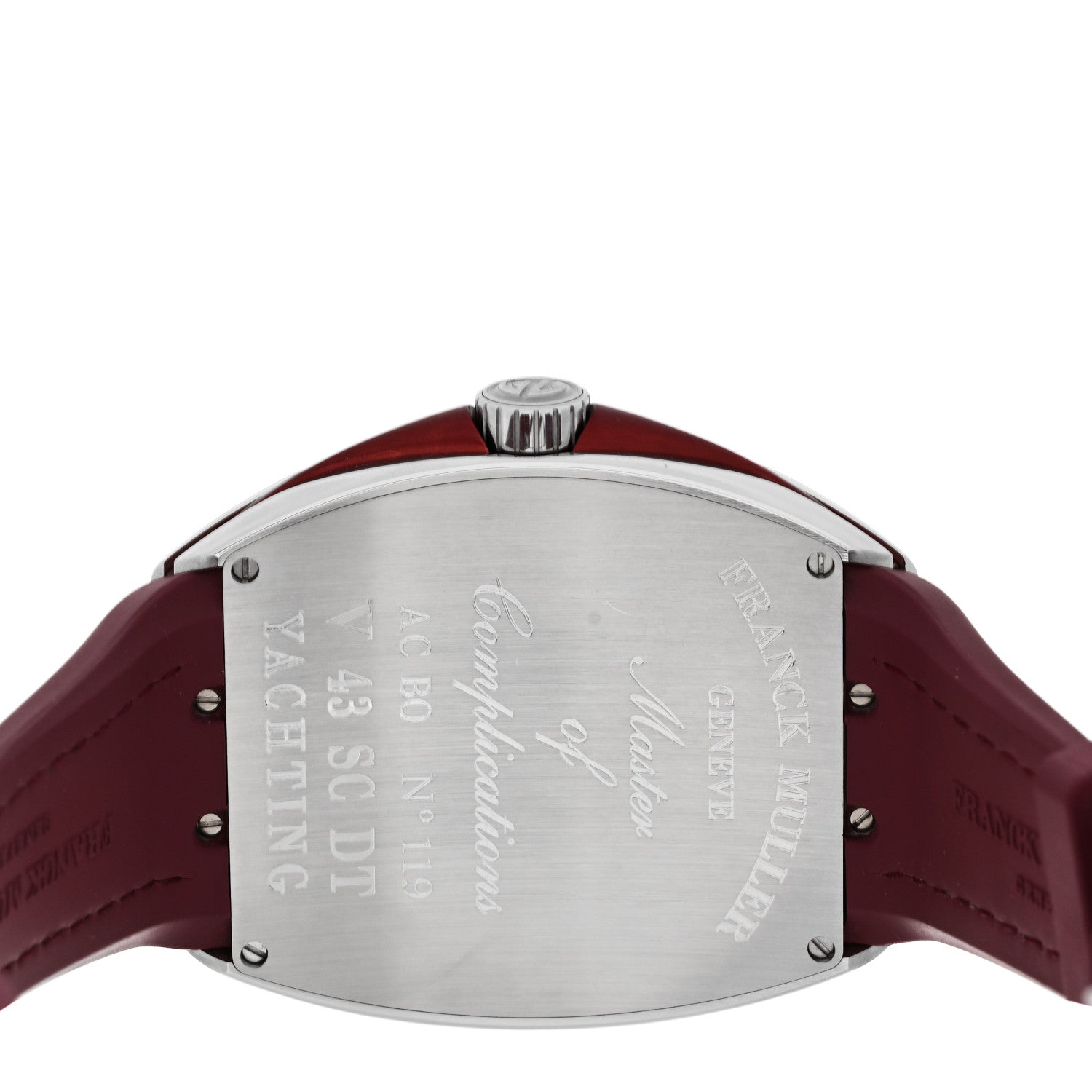 Franck Muller Stainless Steel Alligator 43mm Vanguard Yachting Automatic Watch Burgundy V43SCDT 4 of 5