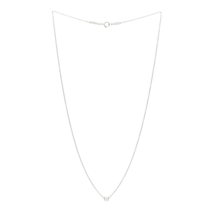 Tiffany Platinum Diamond .10ct Elsa Peretti Diamonds by the Yard Pendant Necklace 3 of 4