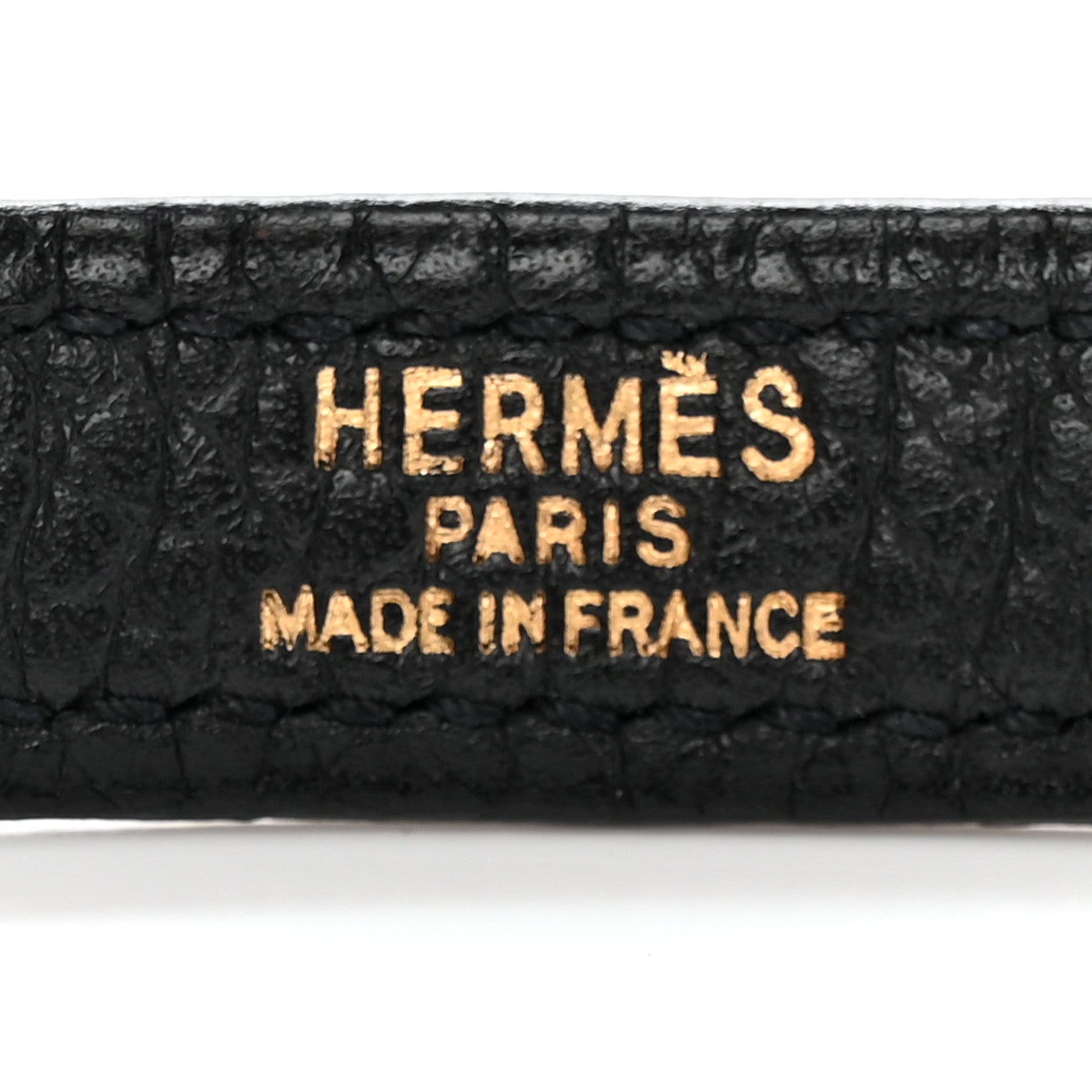 Hermes Taurillon Clemence Kelly Shoulder Strap Black 3 of 4