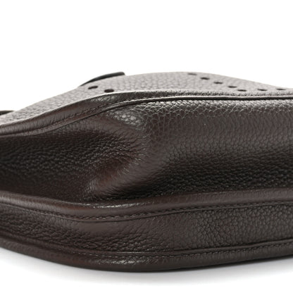 Hermes Taurillon Clemence Evelyne III PM Chocolate 8 of 10