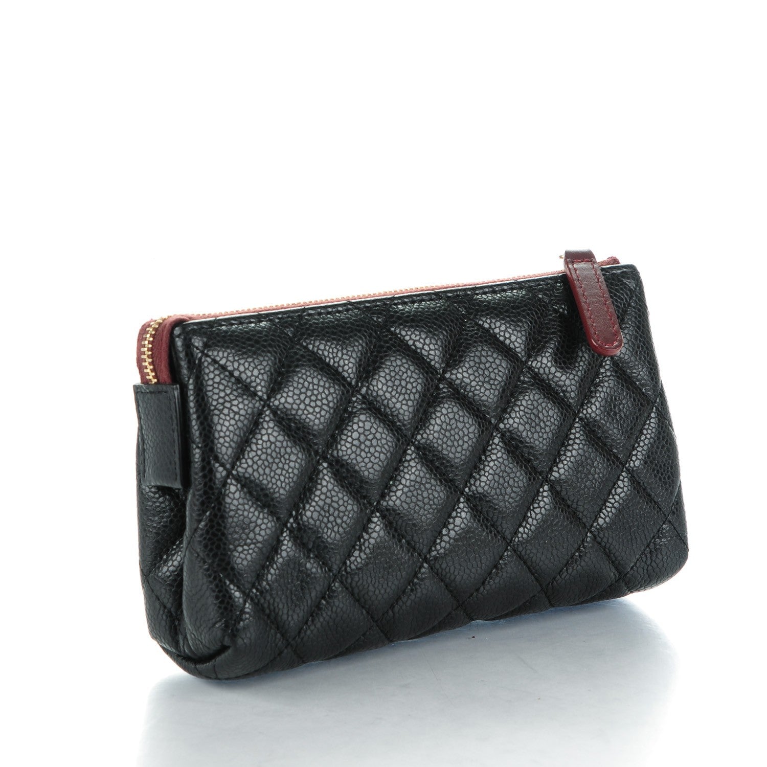 Chanel Caviar Quilted Small Cosmetic Case Black 3 of 8