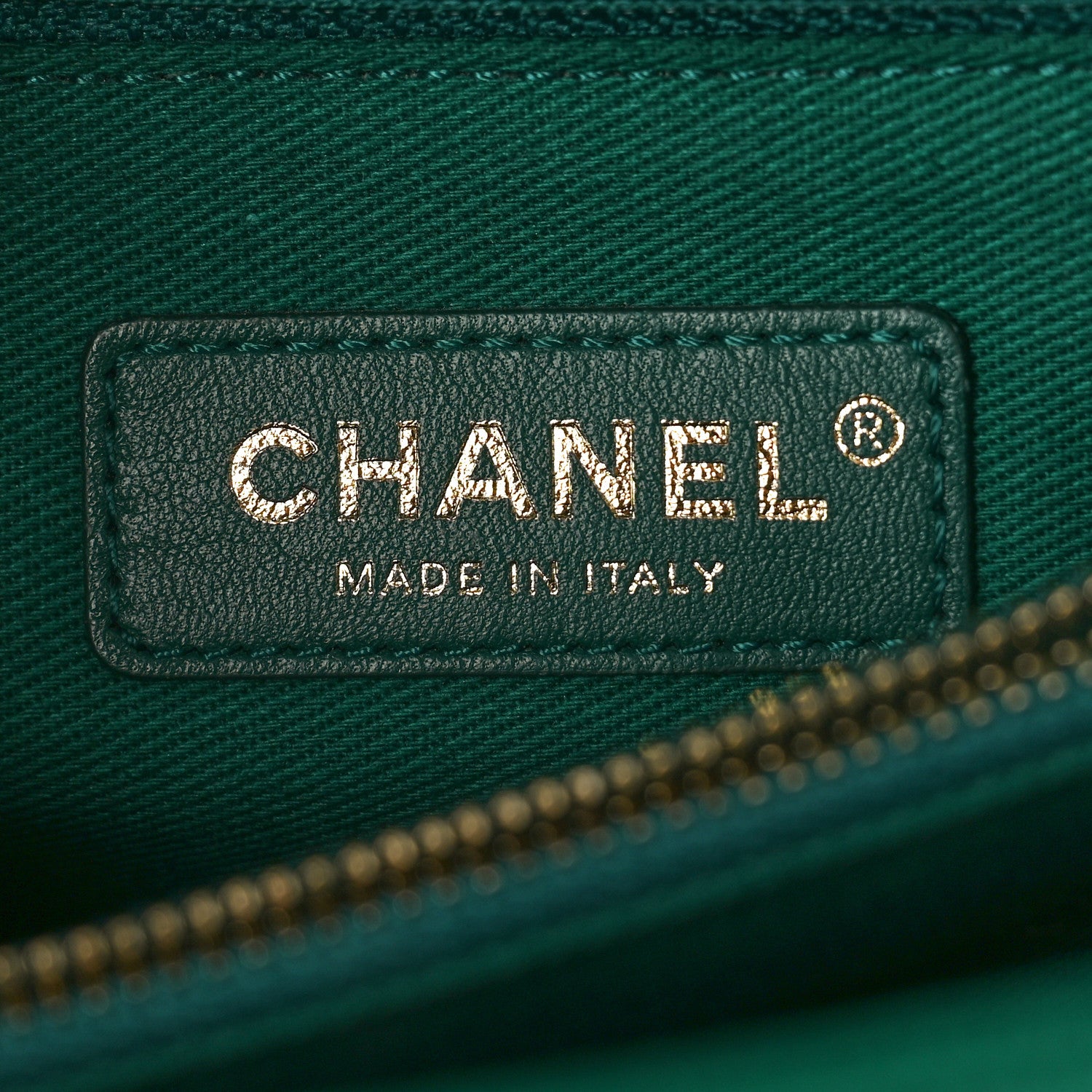 Chanel Caviar Quilted Small Coco Handle Flap Green 7 of 10