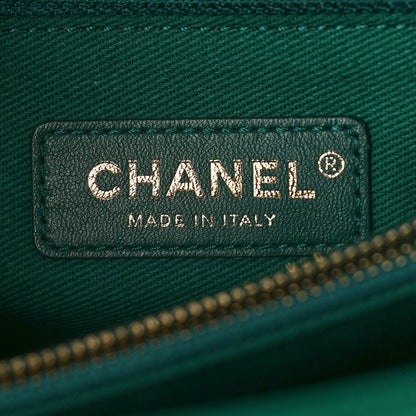 Chanel Caviar Quilted Small Coco Handle Flap Green 7 of 10