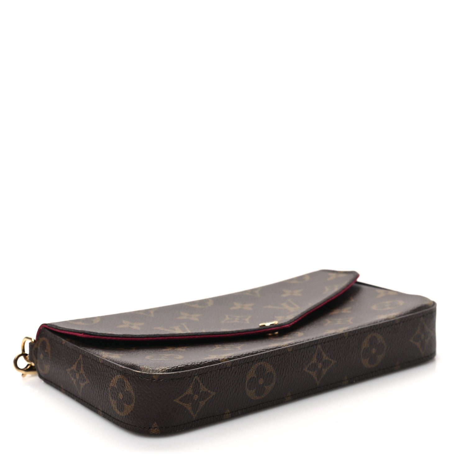 Louis Vuitton Monogram Pochette Felicie Chain Wallet Fuchsia 4 of 7