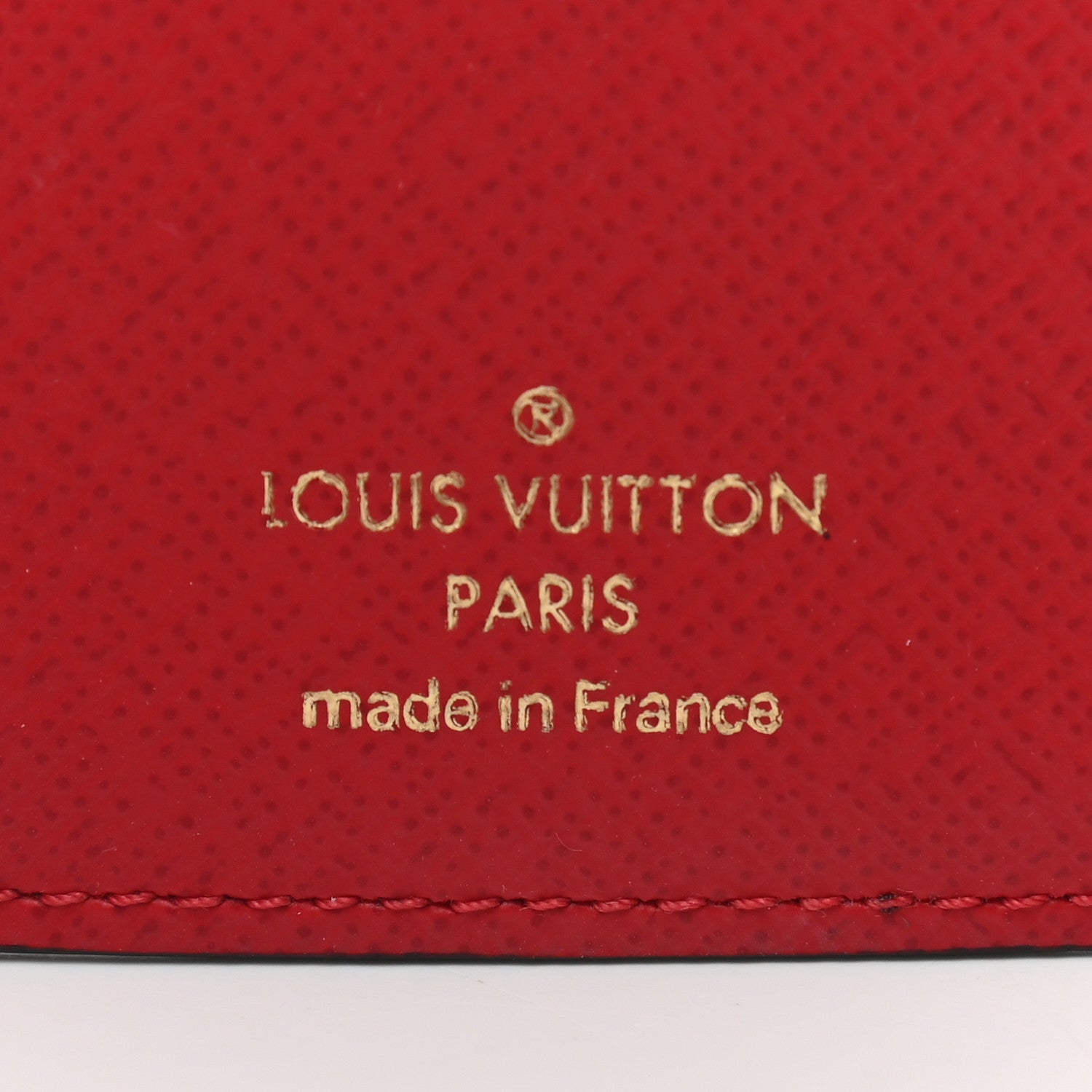 Louis Vuitton Damier Ebene Victorine Wallet Red 6 of 7