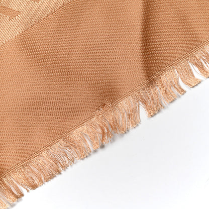 Fendi Silk Wool FF Shawl Sabbia 4 of 5