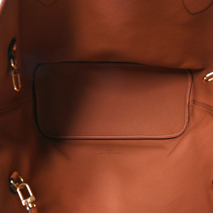 Louis Vuitton Monogram Calfskin Neo Neverfull Inside Out MM Tan 6 of 11