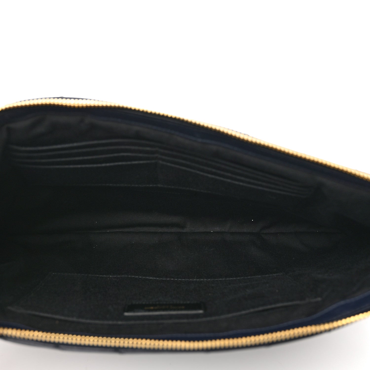 Saint Laurent Calfskin Matelasse Monogram Cassandre Tablet Pouch Marine 5 of 7