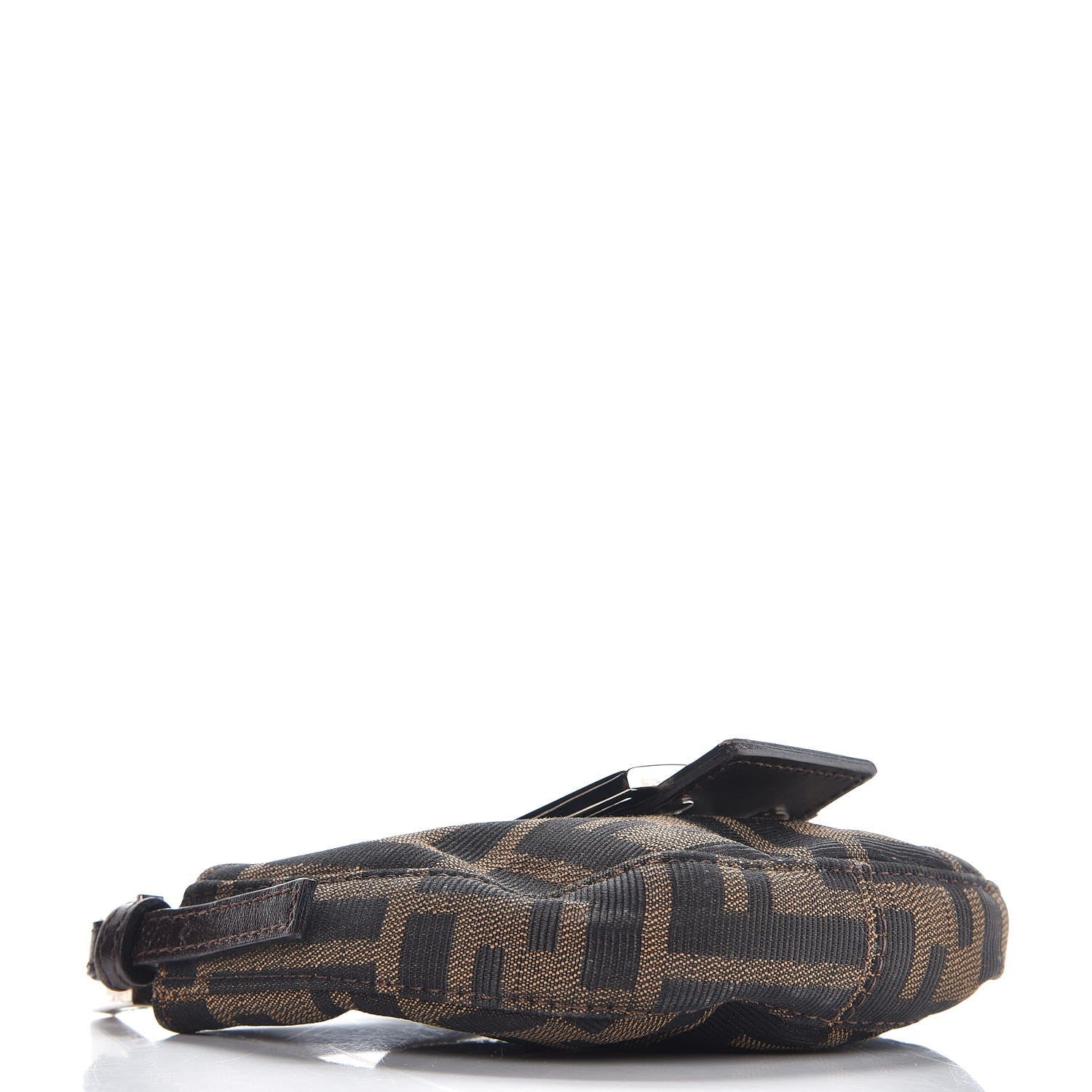 Fendi Zucca Mini Half Moon Baguette Tobacco 4 of 7