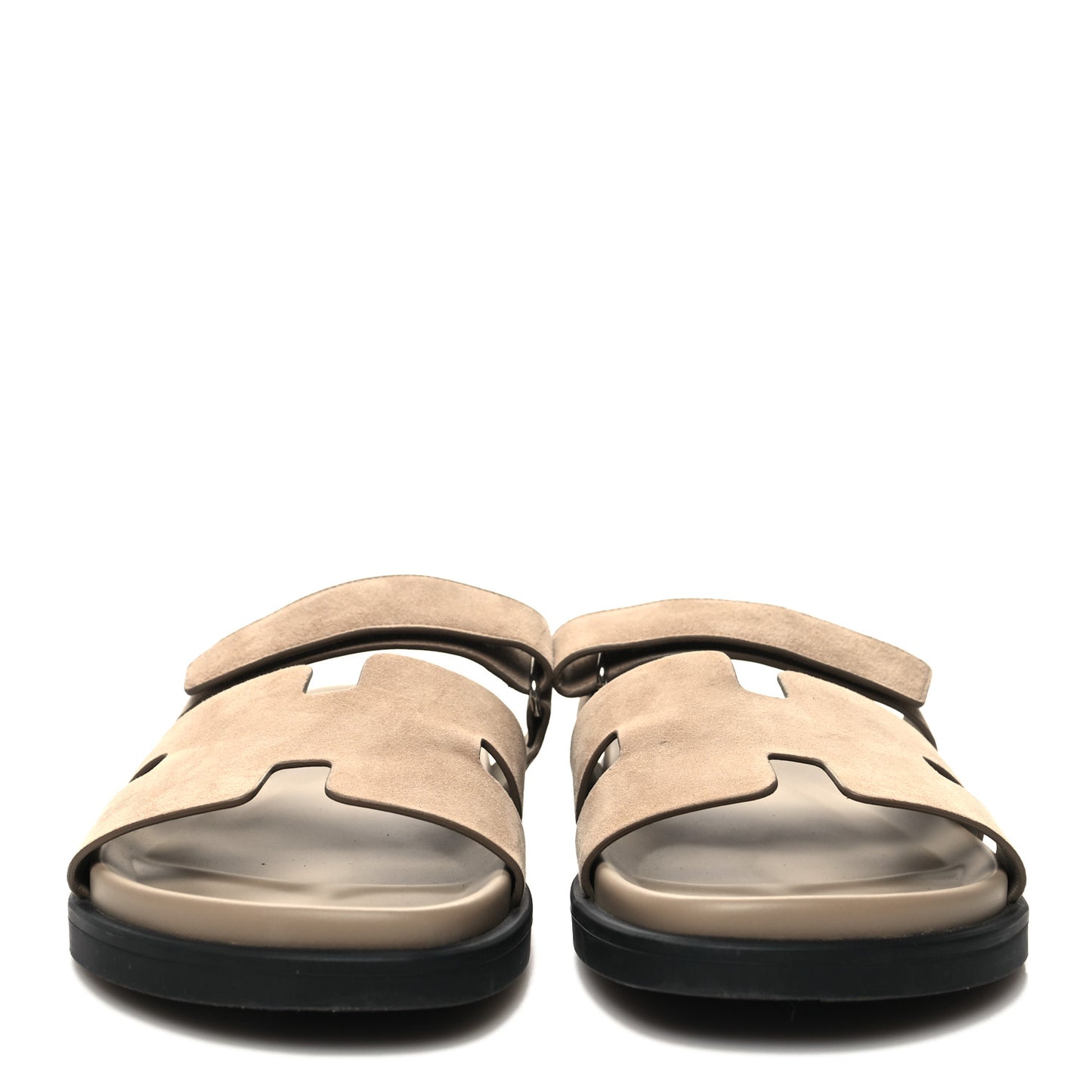 Suede Goatskin Mens Chypre Sandals 43 Beige Argile