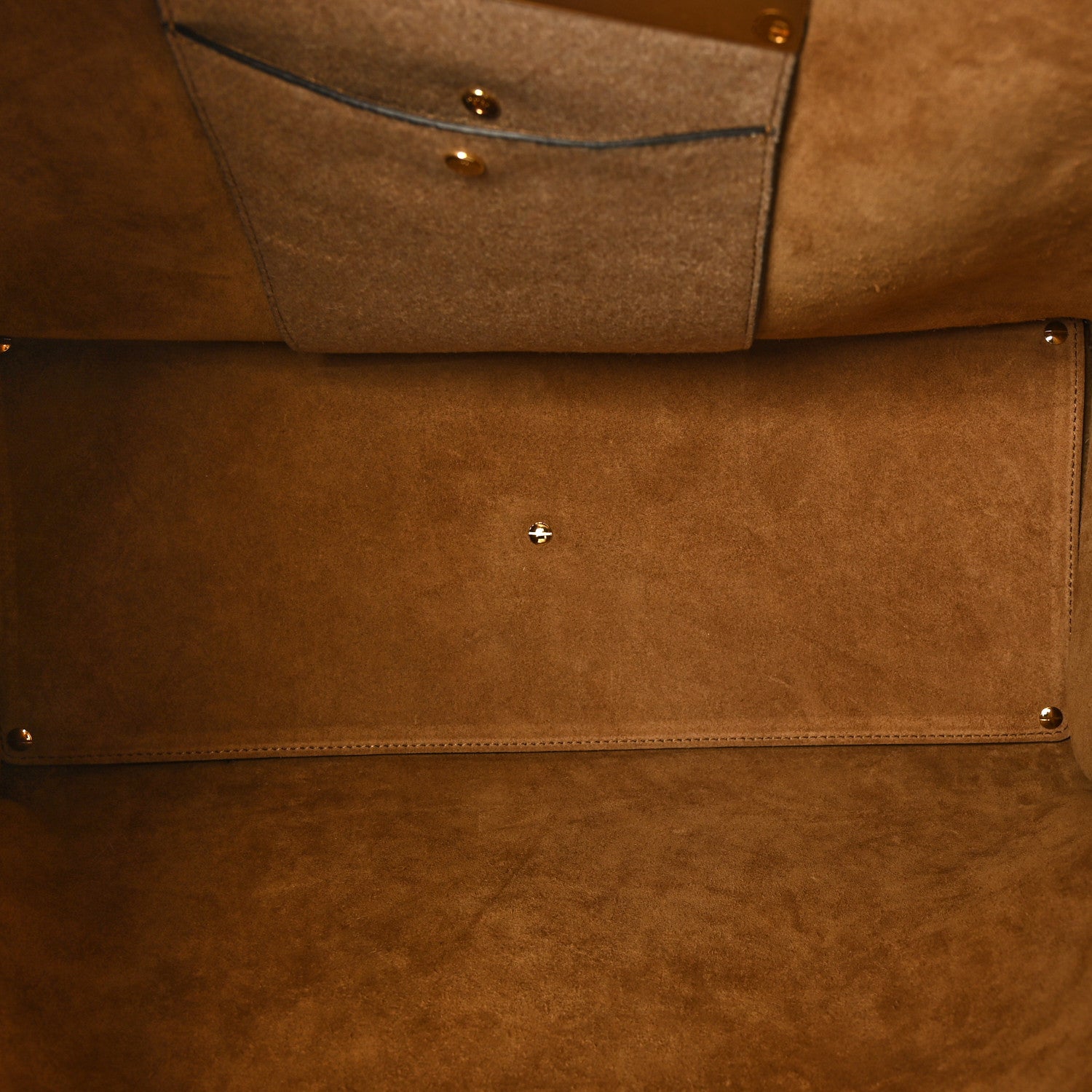 Fendi Melange Flannel Medium Fendi Way Tote Camel 4 of 6