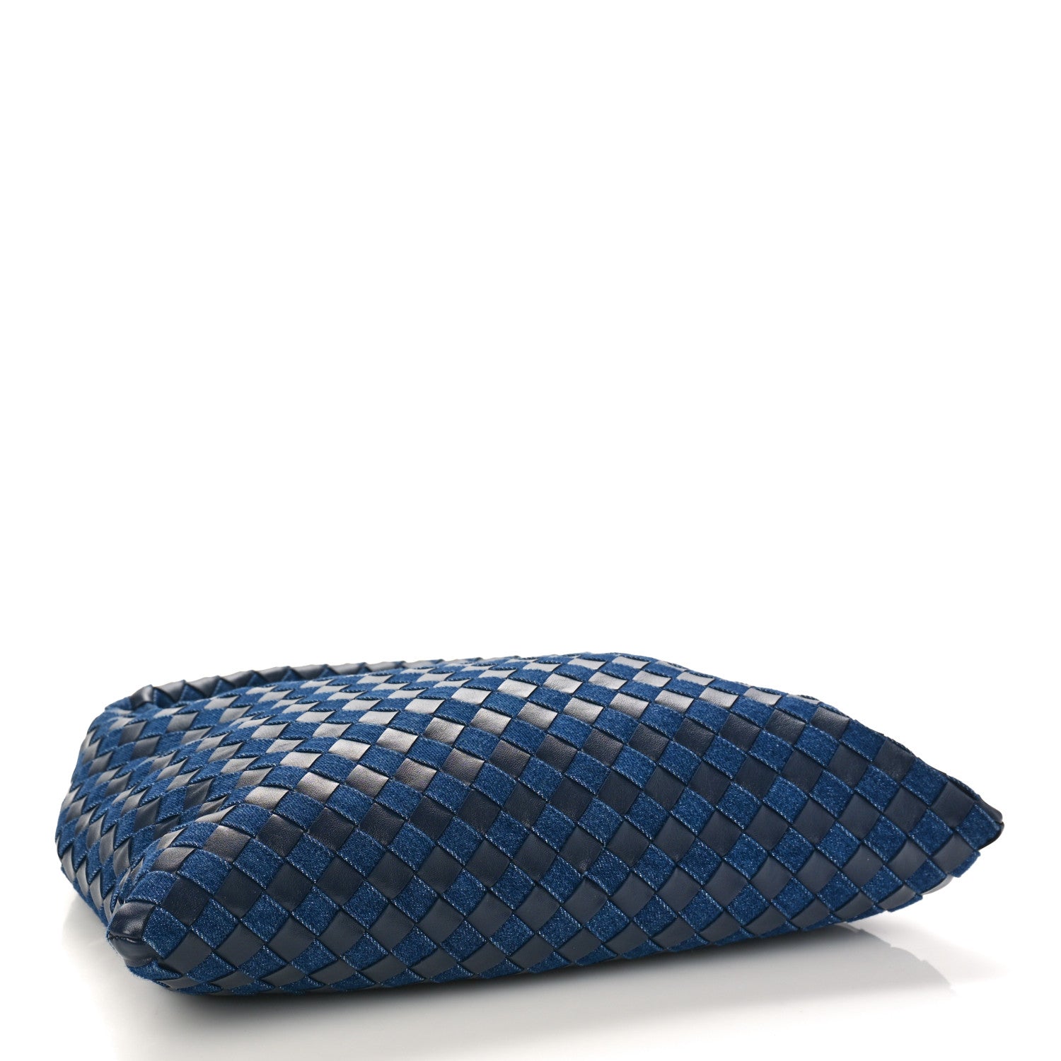 Bottega Veneta Denim Calfskin Intrecciato Small Hop Abyss Indigo 4 of 8