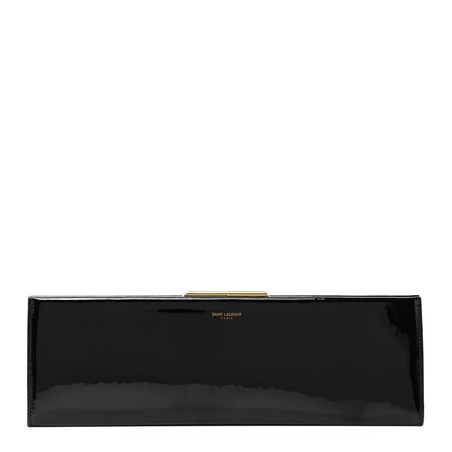 Saint Laurent Patent Midnight Clutch Black 1 of 7