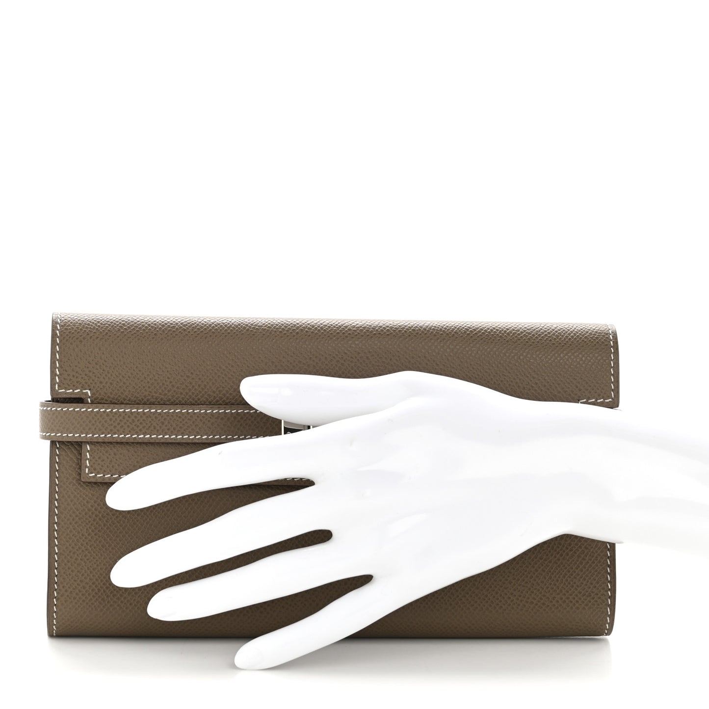 Epsom Kelly Longue Wallet Etoupe
