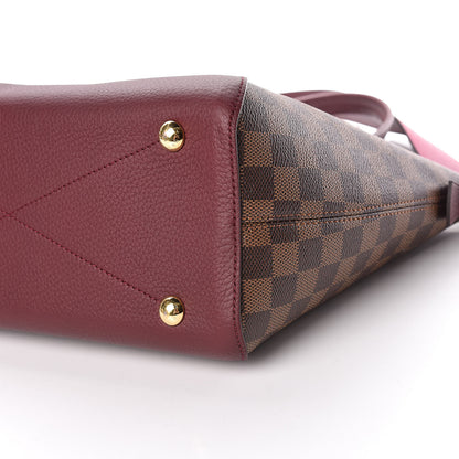 Louis Vuitton Damier Ebene Cuir Taurillon Hyde Park Fuchsia 10 of 10
