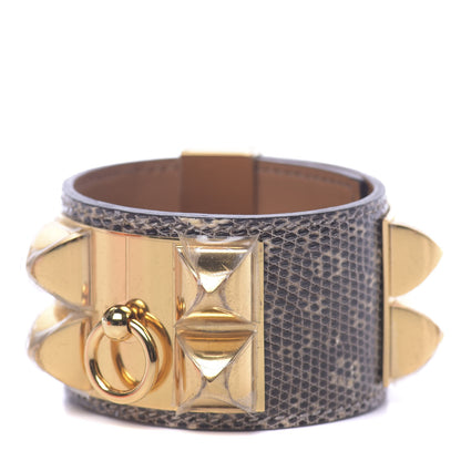 Hermes Lizard Collier De Chien CDC Bracelet S Ombre 1 of 6