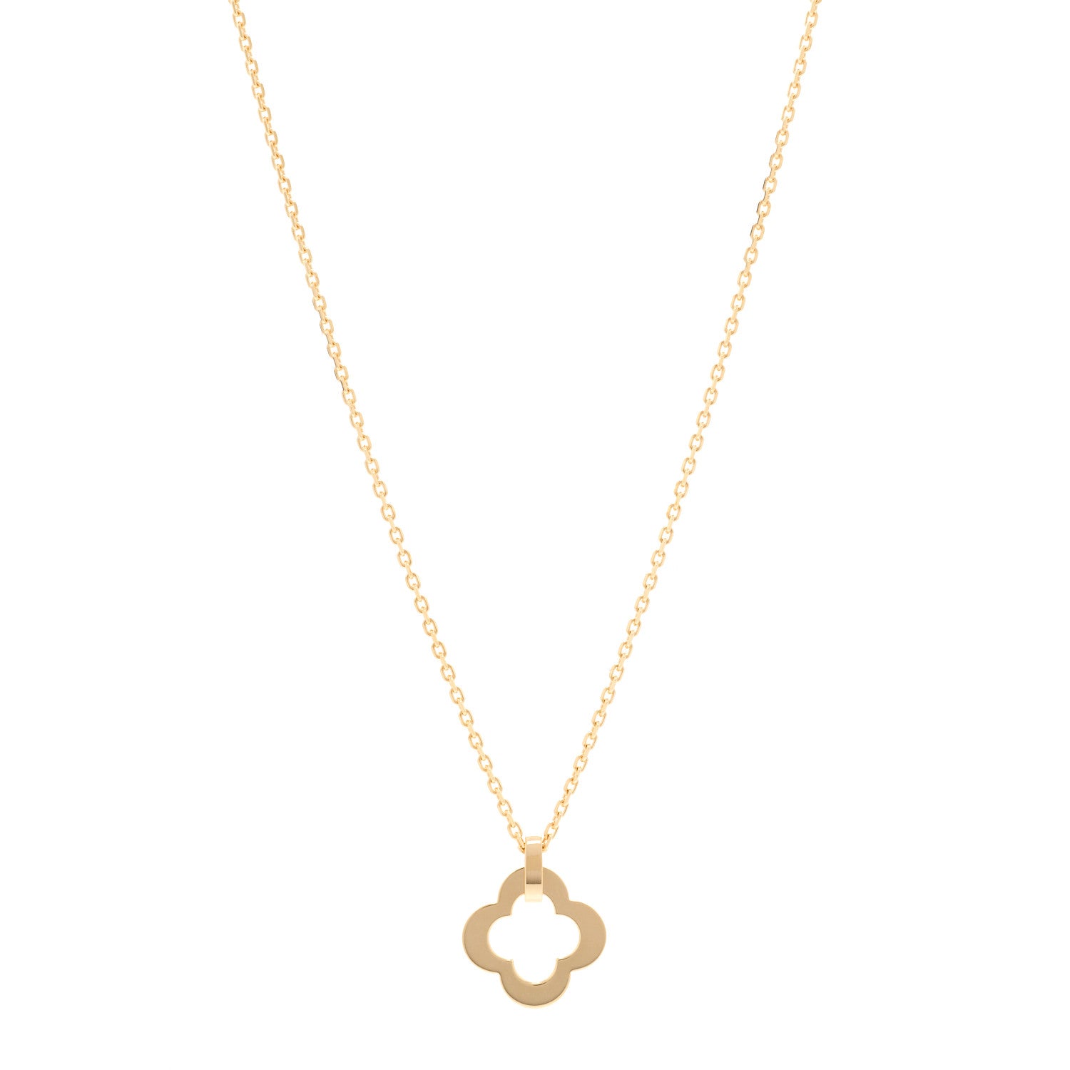 Van Cleef & Arpels 18K Yellow Gold Byzantine Alhambra Pendant Necklace 1 of 5