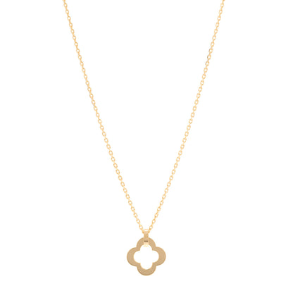 Van Cleef & Arpels 18K Yellow Gold Byzantine Alhambra Pendant Necklace 1 of 4