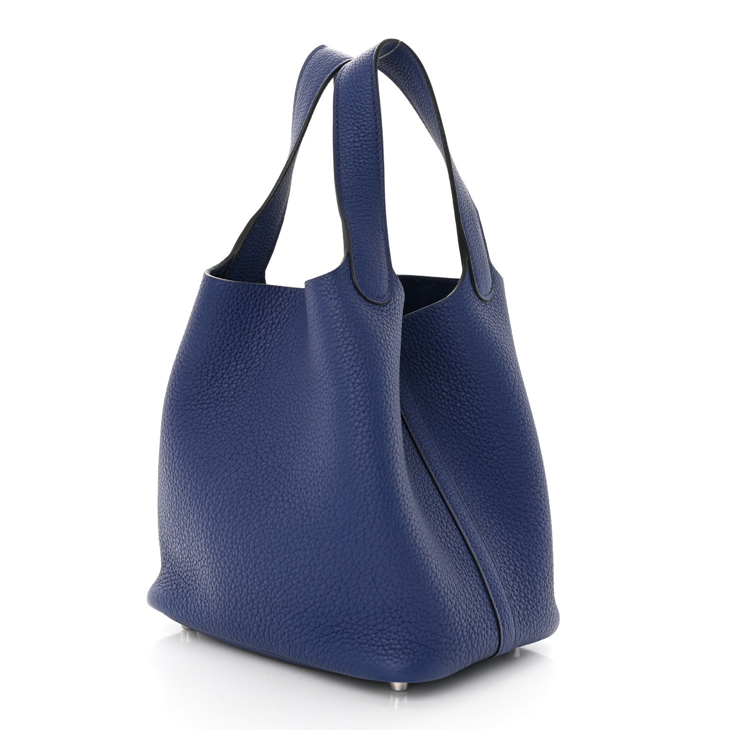 Hermes Taurillon Clemence Picotin Lock 18 PM Bleu Electrique 3 of 11