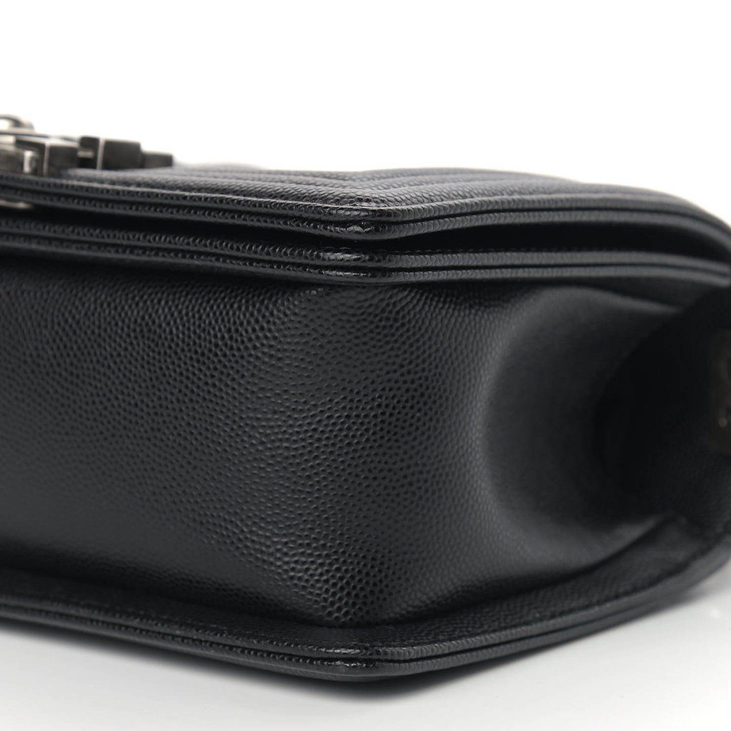 Caviar Quilted Small Boy Flap Black