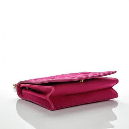 Chanel Satin Quilted Small Single Flap Pink 4 of 7