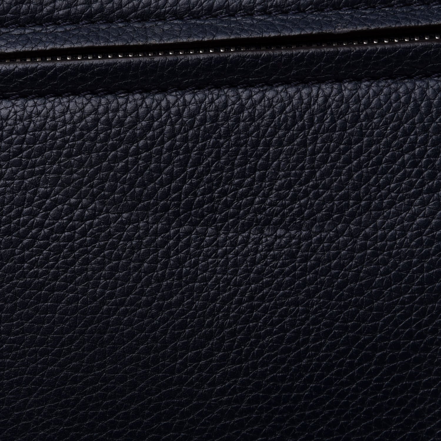 Celine Drummed Calfskin Suede Medium Trapeze Navy Blue 16 of 16