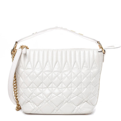 Chanel Glazed Calfskin Quilted State Of The Art Hobo White 1 of 11